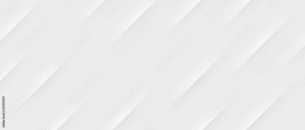 Aufkleber Gray and white diagonal line architecture geometry tech abstract subtle background