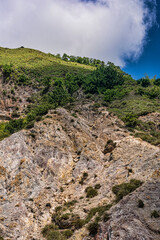 Landscape view of exotic island Saint Lucia 