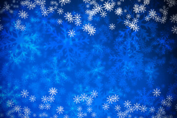 blue christmas background - obrazy, fototapety, plakaty