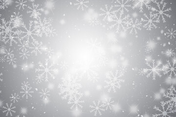 christmas background with snowflakes © markstudio2008