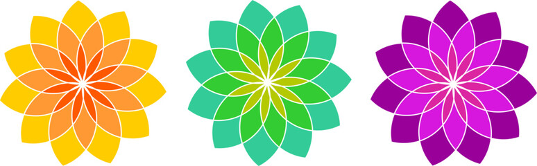 Geometric colored patterns. Vector illustration. Color picture for wallpaper