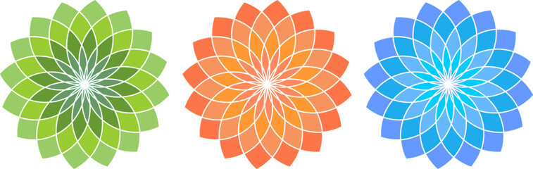 Geometric colored patterns. Vector illustration. Color picture for wallpaper