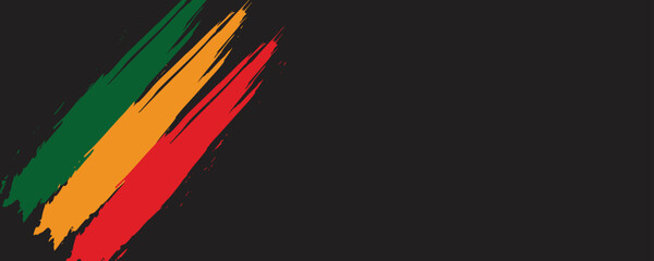 Black History Month Background.African American History. Celebrated annual. Poster, card, banner. Vector illustration
