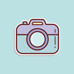 camera icon vector design template simple and modern