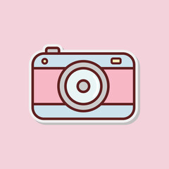 camera icon vector design template simple and modern