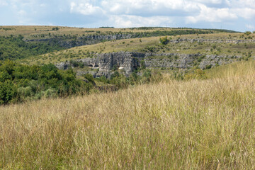 Landscape of Iskar Panega Geopark along the Gold Panega River, Bulgaria