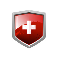 protection shield - vector illustration