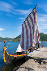 Viking ship replica in Northern Norway