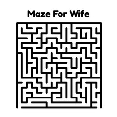 Maze Puzzle For Wife