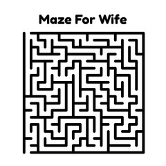 Maze Puzzle For Wife