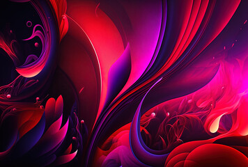 Abstract Purple and Red Background. Generative AI