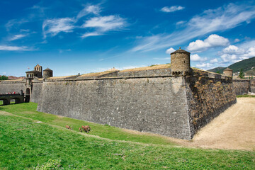 Fototapeta na wymiar Ciudadela de Jaca fortress, Jaca, Huesca province, Spain