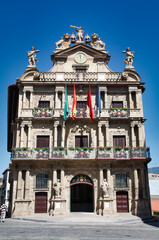 Fototapeta na wymiar Pamplona city hall, Navarra, Spain