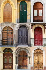 Collection of beautiful old doors