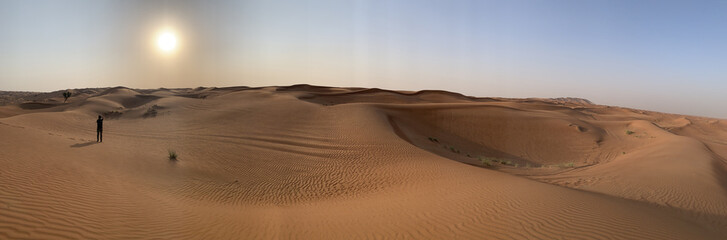 Fototapeta na wymiar Sand dunes in Dubai 