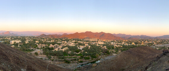 Panoramic view of Bahla, Oman
