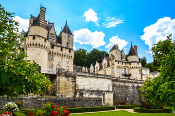 Fototapeta na wymiar Usse castle on Loire Valley, France