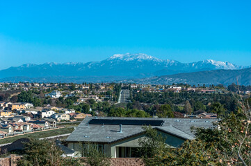 view of snow capped San Jacinto's