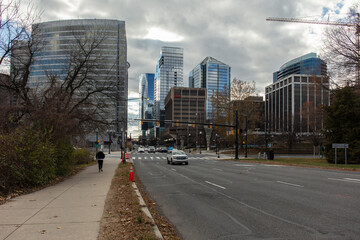 Cityscape of downtown Arlington Virginia
