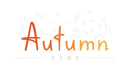 Beautiful typography of the inscription 