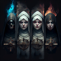 The Four Nuns of the Apocalypse, AI