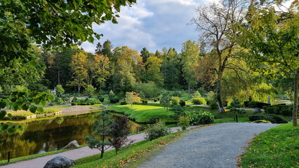 Japanese Garden of the Kadriorg park in Tallinn, Estonia