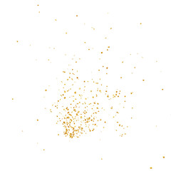 3D golden confetti