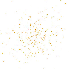 3D golden confetti