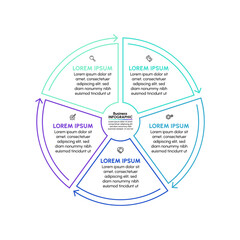 Business cycle timeline infographic icons designed for abstract background template milestone element modern diagram process technology digital marketing data presentation chart Vector