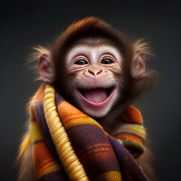 Baby Monkey Smiling