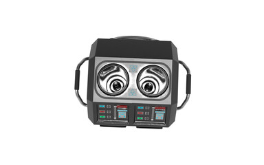 sci-fi energy machine on white background