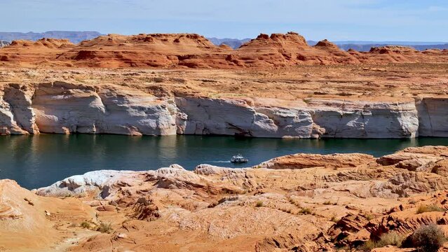 Low water level at Lake Powell in 2022 