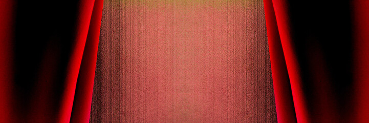 赤色のカーテンの劇場