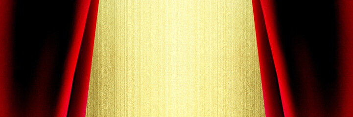 赤色のカーテンの劇場