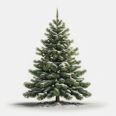 Christmas tree isolated on white background