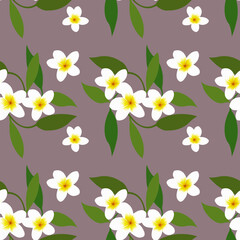 Fototapeta na wymiar Floral seamless patterns. Vector design for paper, cover, fabric, interior decor and other users