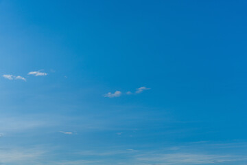 Cloudscape - Blue sky with white clouds floated in the sky on a clear day.