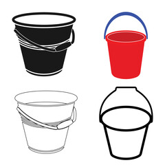 bucket icon vector