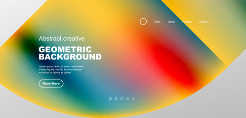 Abstract circles and lines geometric minimal trendy background. Business or technology design for wallpaper, banner, background, landing page, wall art, invitation, prints