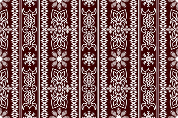 Geometric ethnic oriental traditional art pattern.Figure tribal embroidery style.Design for ethnic background,wallpaper,clothing,wrapping,fabric,element,sarong,vector illustration
