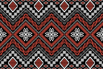 Geometric ethnic oriental traditional art pattern.Figure tribal embroidery style.Design for ethnic background,wallpaper,clothing,wrapping,fabric,element,sarong,vector illustration