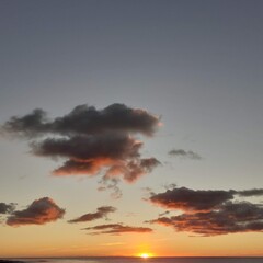 sunset in the clouds