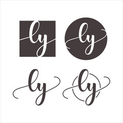 Initial letter logo with a minimal and simple style	