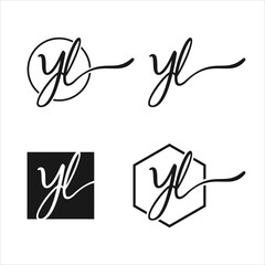 Initial letter logo with a minimal and simple style	