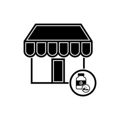 Pharmacy Store Medicine Shop Icon