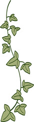 Simplicity ivy freehand drawing