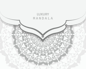 Luxury mandala background with golden arabesque pattern Arabic Islamic east style. Ramadan Style Decorative mandala. Mandala for print, cover poster, brochure, flyer, banner and etc