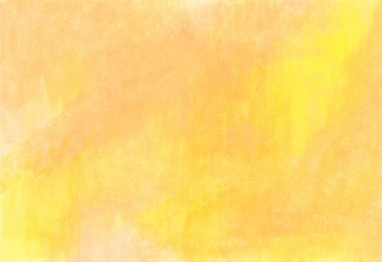 和紙に絵の具で色を塗った黄色のニュアンスカラーの背景素材
