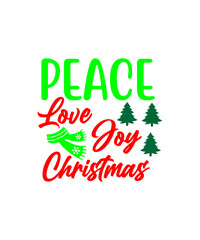 Peace love joy christmas SVG cut file