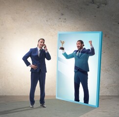 Man dreaming of bigger success